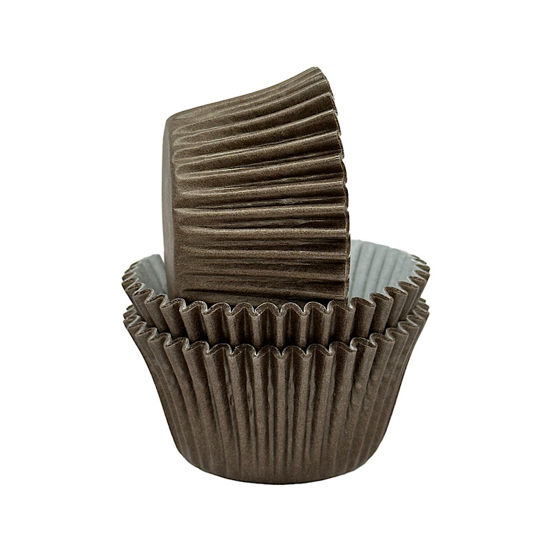CCBS7911 - Solid Chocolate Muffin Cases 51mm x 38mm (180 Pack)
